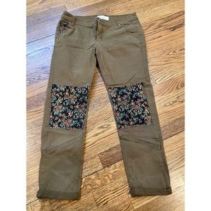 Free People Patch Jeans